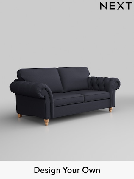 Tweedy Blend Easy Clean/Dark Slate Blue Gosford Highback Ii Deep Sit (H34153) | £1,499