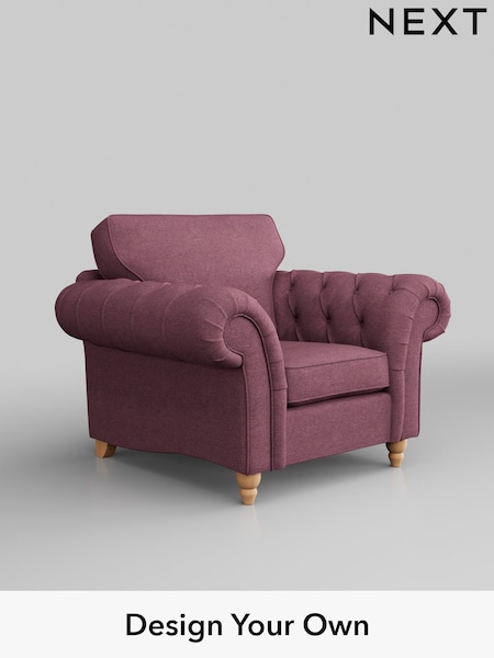 Tweedy Blend Easy Clean/Mid Mulberry Purple Gosford Highback Ii Deep Sit (H34154) | £975