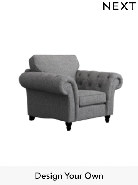 Woven Chenille Easy Clean/Light Grey Gosford Highback Ii Deep Sit (H34160) | £1,075