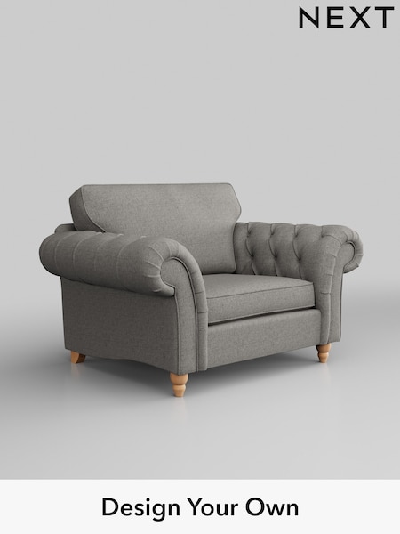 Woven Chenille Easy Clean/Light Grey Gosford Highback Ii Deep Sit (H34160) | £1,175