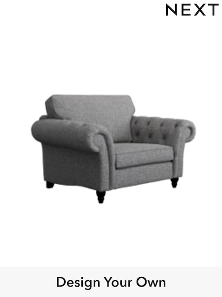 Woven Chenille Easy Clean/Light Grey Gosford Highback Ii Deep Sit (H34160) | £1,175