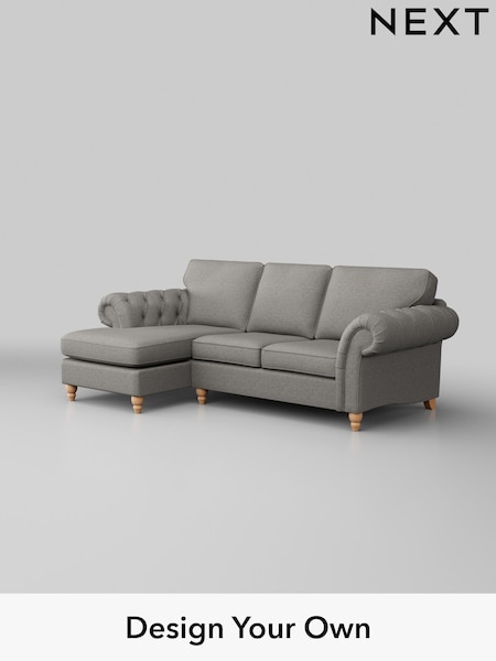 Woven Chenille Easy Clean/Light Grey Gosford Highback Ii Deep Sit (H34160) | £2,525