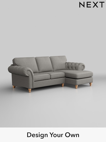 Woven Chenille Easy Clean/Light Grey Gosford Highback Ii Deep Sit (H34160) | £2,525