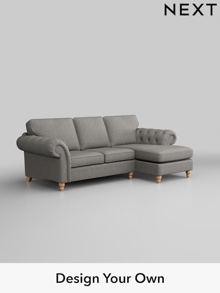 Tweedy Chenille/Mid Grey Gosford Highback Ii Deep Sit (H34162) | £2,375