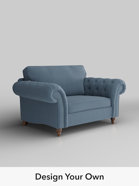 Relaxed Linen Look/Mid Blue Gosford Highback Ii Deep Sit (H34178) | £1,375