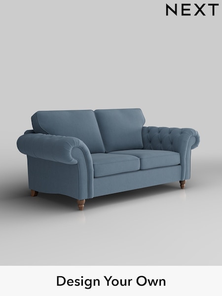 Relaxed Linen Look/Mid Blue Gosford Highback Ii Deep Sit (H34178) | £1,525