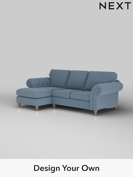 Relaxed Linen Look/Mid Blue Gosford Highback Ii Deep Sit (H34178) | £2,525