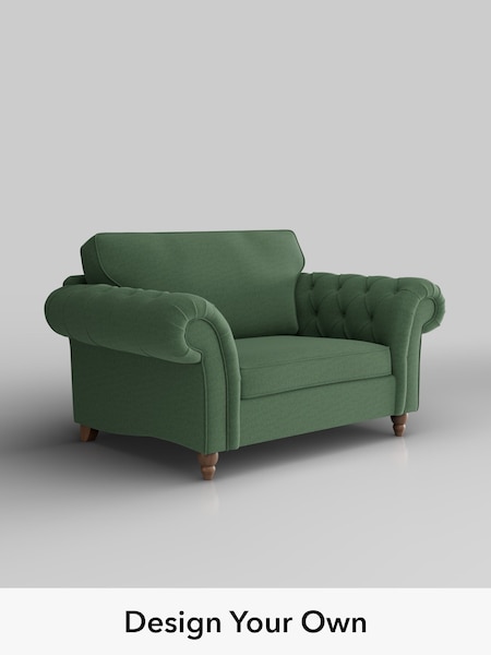Relaxed Linen Look/Dark Green Gosford Highback Ii Deep Sit (H34179) | £1,375