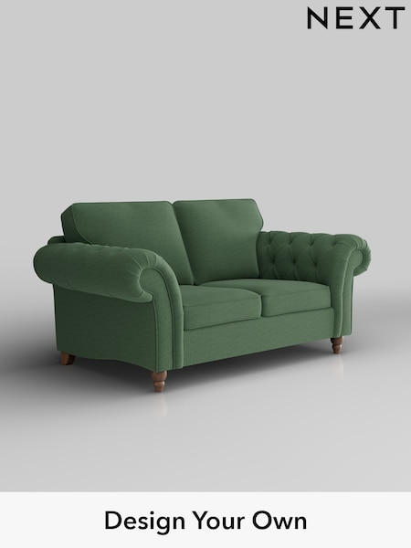 Relaxed Linen Look/Dark Green Gosford Highback Ii Deep Sit (H34179) | £1,425