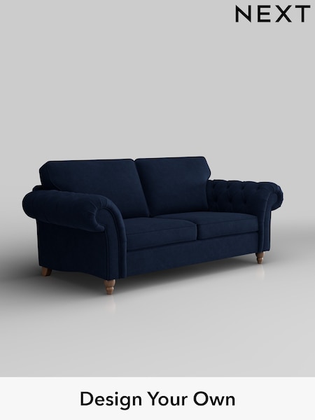 Luxe Chenille/Navy Blue Gosford Highback Ii Deep Sit (H34190) | £1,750