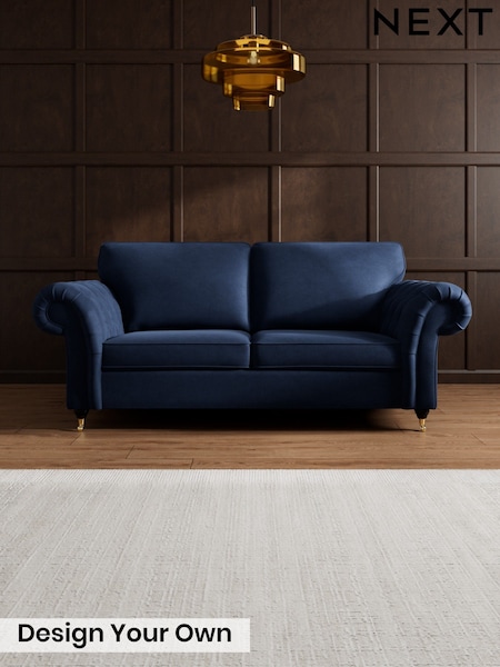 Luxe Chenille/Navy Blue Gosford Highback Ii Deep Sit (H34190) | £1,750