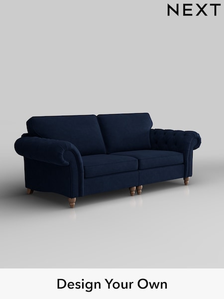 Luxe Chenille/Navy Blue Gosford Highback Ii Deep Sit (H34190) | £1,850