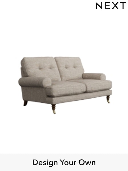 Boucle Weave Easy Clean/Dark Natural Erin Buttoned Back Deep Sit (H34209) | £1,075