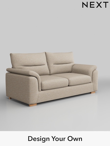 Boucle Weave Easy Clean/Dark Natural Hayden Highback (H34211) | £1,125