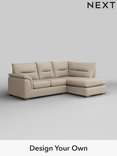 Boucle Weave Easy Clean/Dark Natural Hayden Highback (H34211) | £1,725