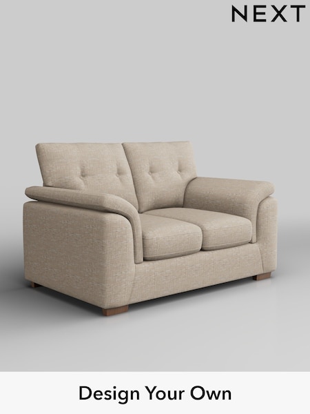 Boucle Weave Easy Clean/Dark Natural Hayden Buttoned Back (H34212) | £925