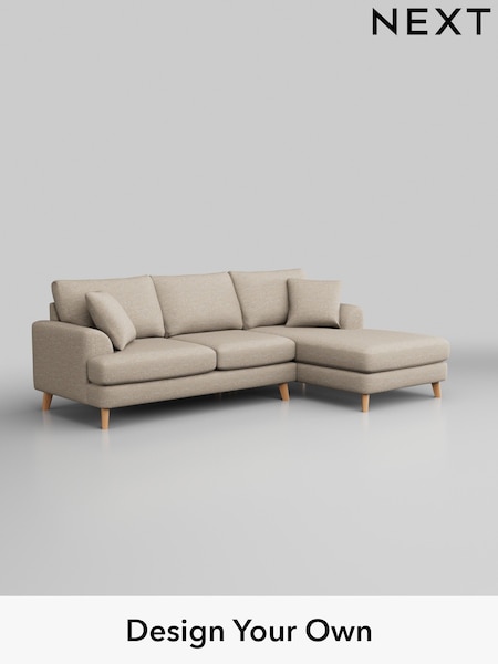 Boucle Weave Easy Clean/Dark Natural Parker (H34218) | £2,050