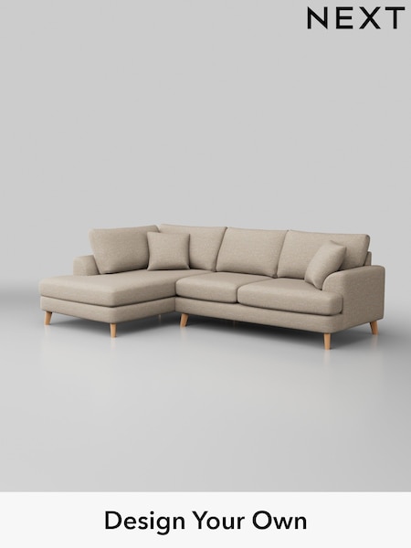 Boucle Weave Easy Clean/Dark Natural Parker (H34218) | £2,099
