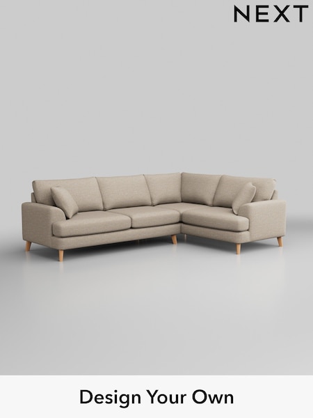 Boucle Weave Easy Clean/Dark Natural Parker (H34218) | £2,275