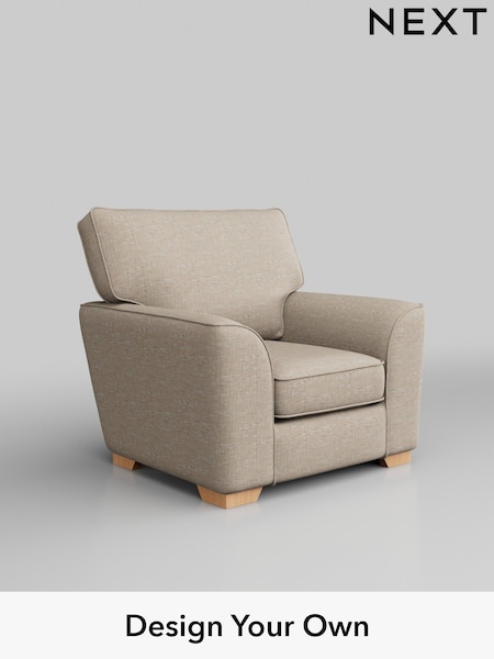 Boucle Weave Easy Clean/Dark Natural Stamford Grand Relaxed Sit (H34222) | £699