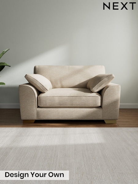 Boucle Weave Easy Clean/Dark Natural Stamford Grand Relaxed Sit (H34222) | £1,199