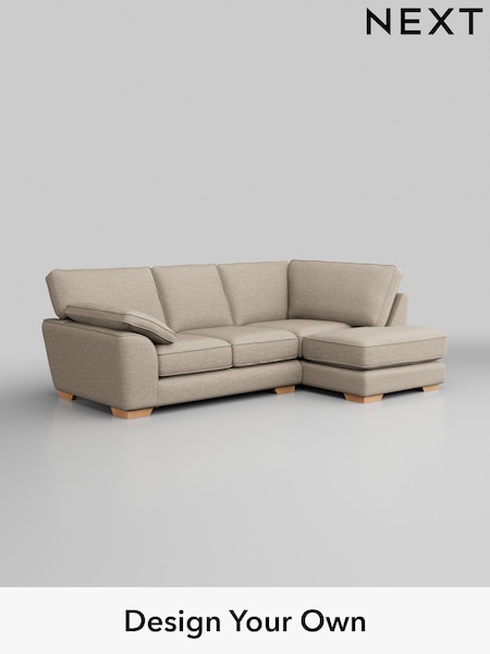 Boucle Weave Easy Clean/Dark Natural Stamford Grand Relaxed Sit (H34222) | £2,225