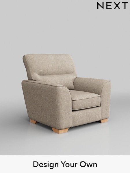 Boucle Weave Easy Clean/Dark Natural Stamford Highback (H34223) | £699