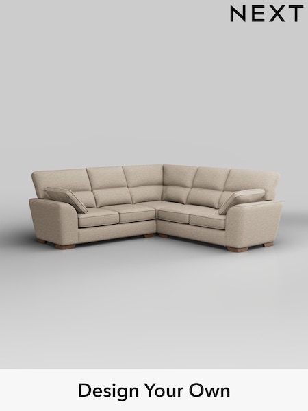 Boucle Weave Easy Clean/Dark Natural Stamford Highback (H34223) | £2,275