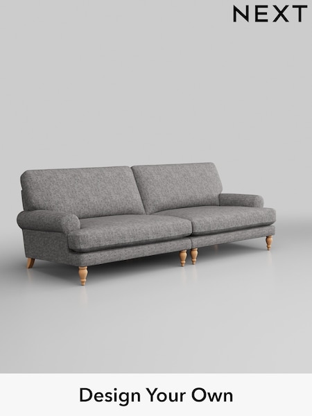 Chunky Boucle Easy Clean/Light Grey Erin Deep Relaxed Sit (H34225) | £1,475