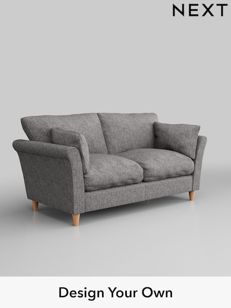 Chunky Boucle Easy Clean/Light Grey Hartley Relaxed Sit (H34231) | £1,175