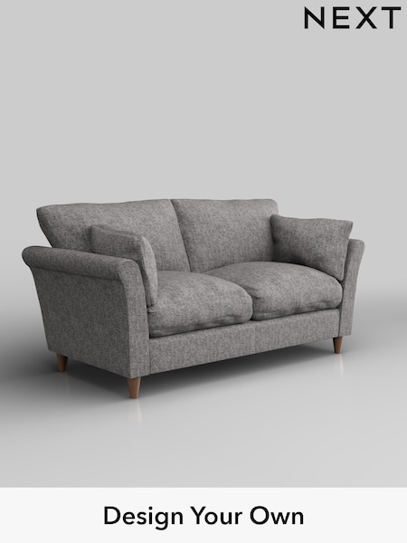Chunky Boucle Easy Clean/Light Grey Hartley Relaxed Sit (H34231) | £1,175