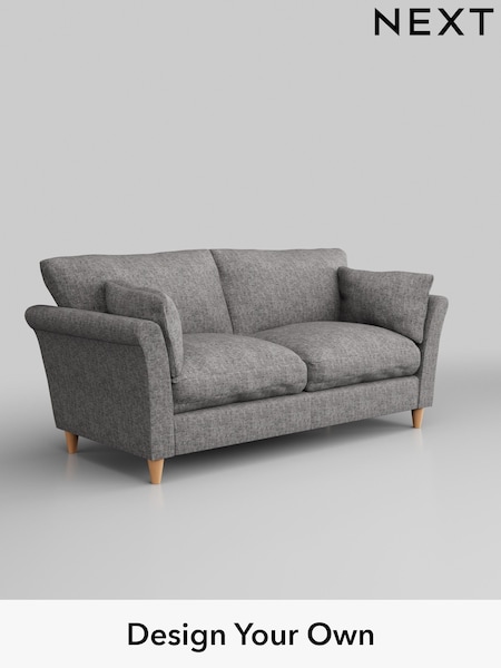 Chunky Boucle Easy Clean/Light Grey Hartley Relaxed Sit (H34231) | £1,275