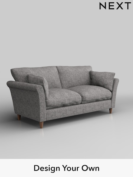 Chunky Boucle Easy Clean/Light Grey Hartley Relaxed Sit (H34231) | £1,275