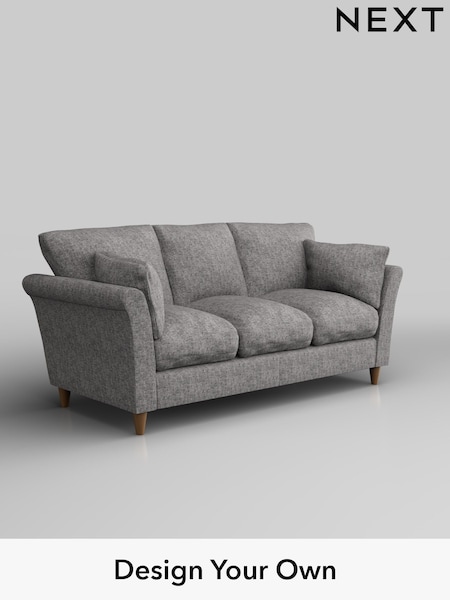 Chunky Boucle Easy Clean/Light Grey Hartley Relaxed Sit (H34231) | £1,275