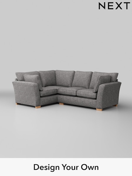 Chunky Boucle Easy Clean/Light Grey Heath Highback (H34232) | £2,050