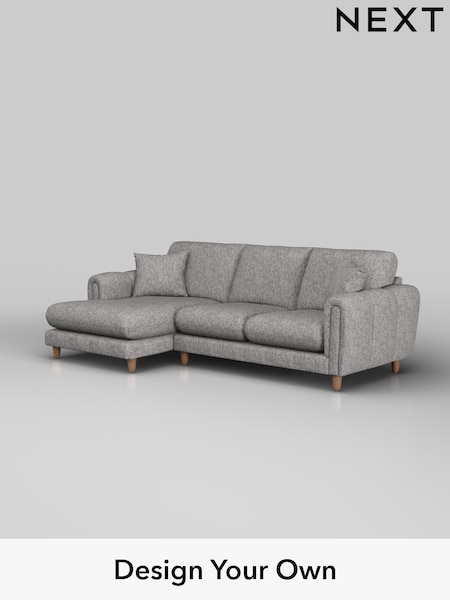 Chunky Boucle Easy Clean/Light Grey Odella (H34236) | £1,950