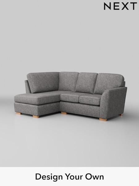 Chunky Boucle Easy Clean/Light Grey Malvern (H34237) | £1,350