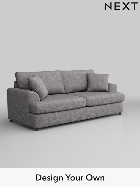 Chunky Boucle Easy Clean/Light Grey Parker Platform (H34238) | £1,375