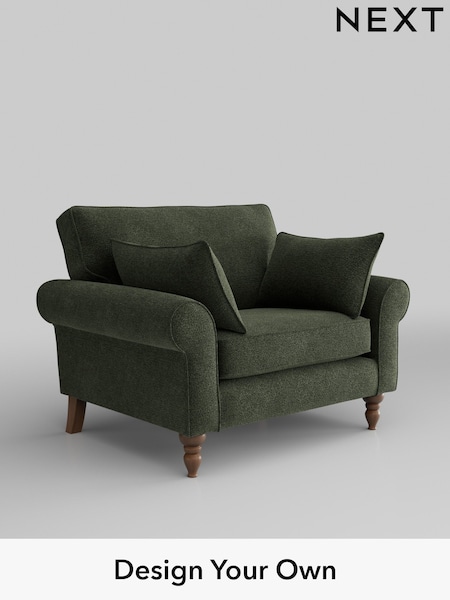 Boucle Chenille/Dark Moss Green Mallory (H34263) | £725