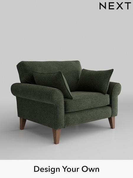 Boucle Chenille/Dark Moss Green Mallory (H34263) | £725