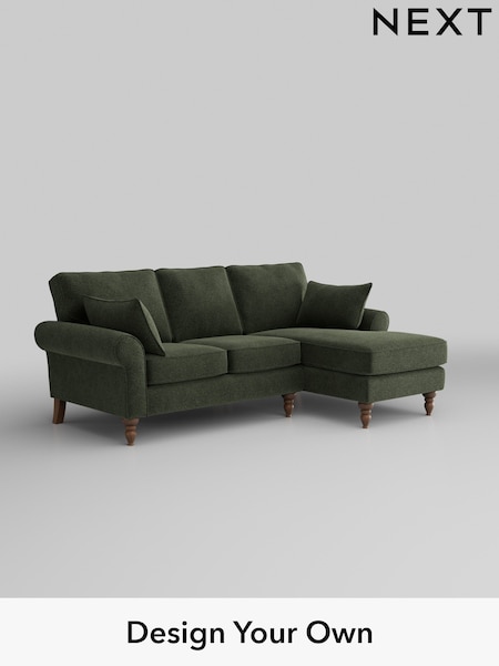 Boucle Chenille/Dark Moss Green Mallory (H34263) | £1,475
