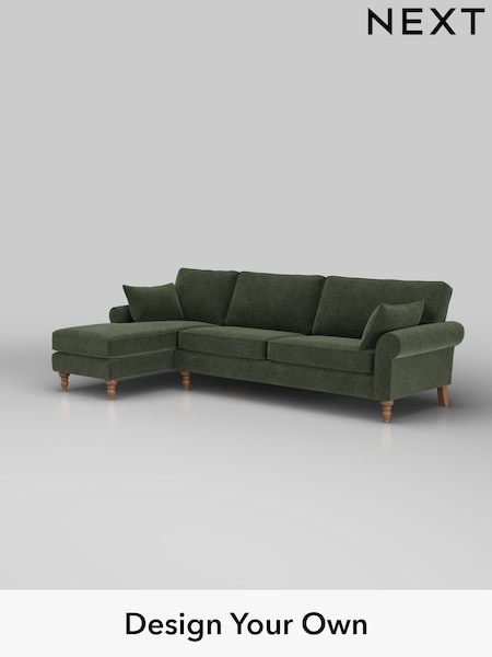 Boucle Chenille/Dark Moss Green Mallory (H34263) | £1,575