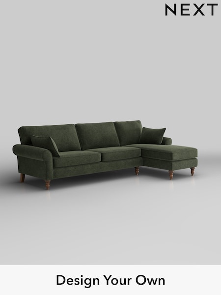 Boucle Chenille/Dark Moss Green Mallory (H34263) | £1,575