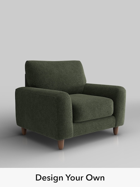 Boucle Chenille/Dark Moss Green Campbell (H34264) | £875