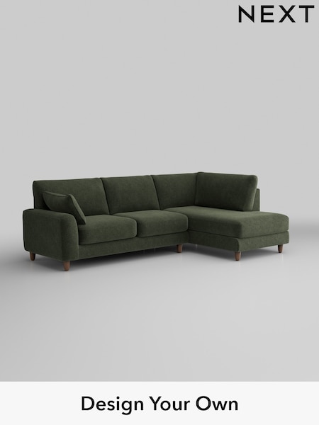 Boucle Chenille/Dark Moss Green Campbell (H34264) | £1,875