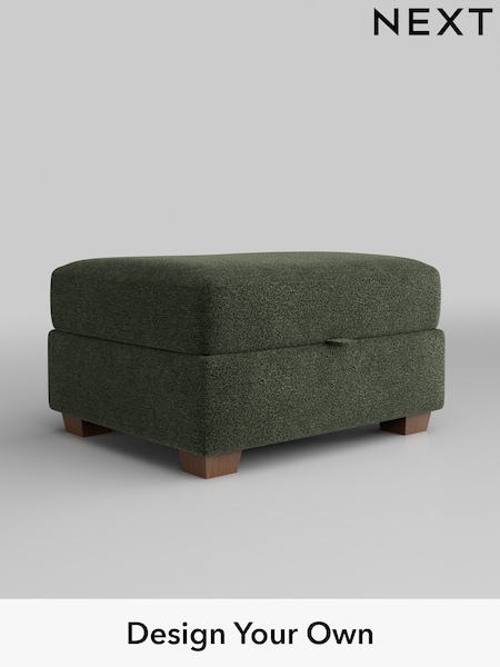 Boucle Chenille/Dark Moss Green Heath Highback (H34265) | £475