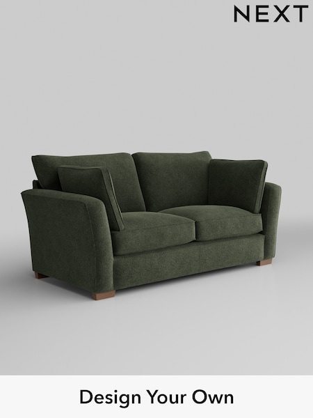 Boucle Chenille/Dark Moss Green Heath Highback (H34265) | £1,225