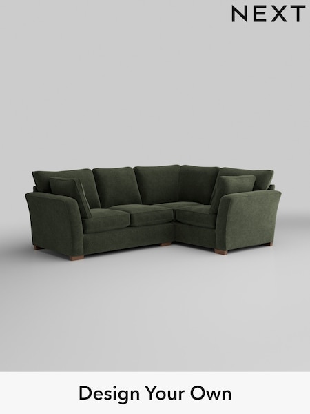 Boucle Chenille/Dark Moss Green Heath Highback (H34265) | £2,050