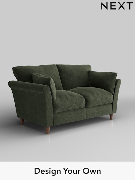 Boucle Chenille/Dark Moss Green Hartley Relaxed Sit (H34267) | £1,075