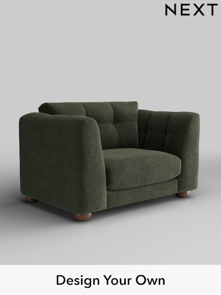 Boucle Chenille/Dark Moss Green Jasmine (H34270) | £1,175